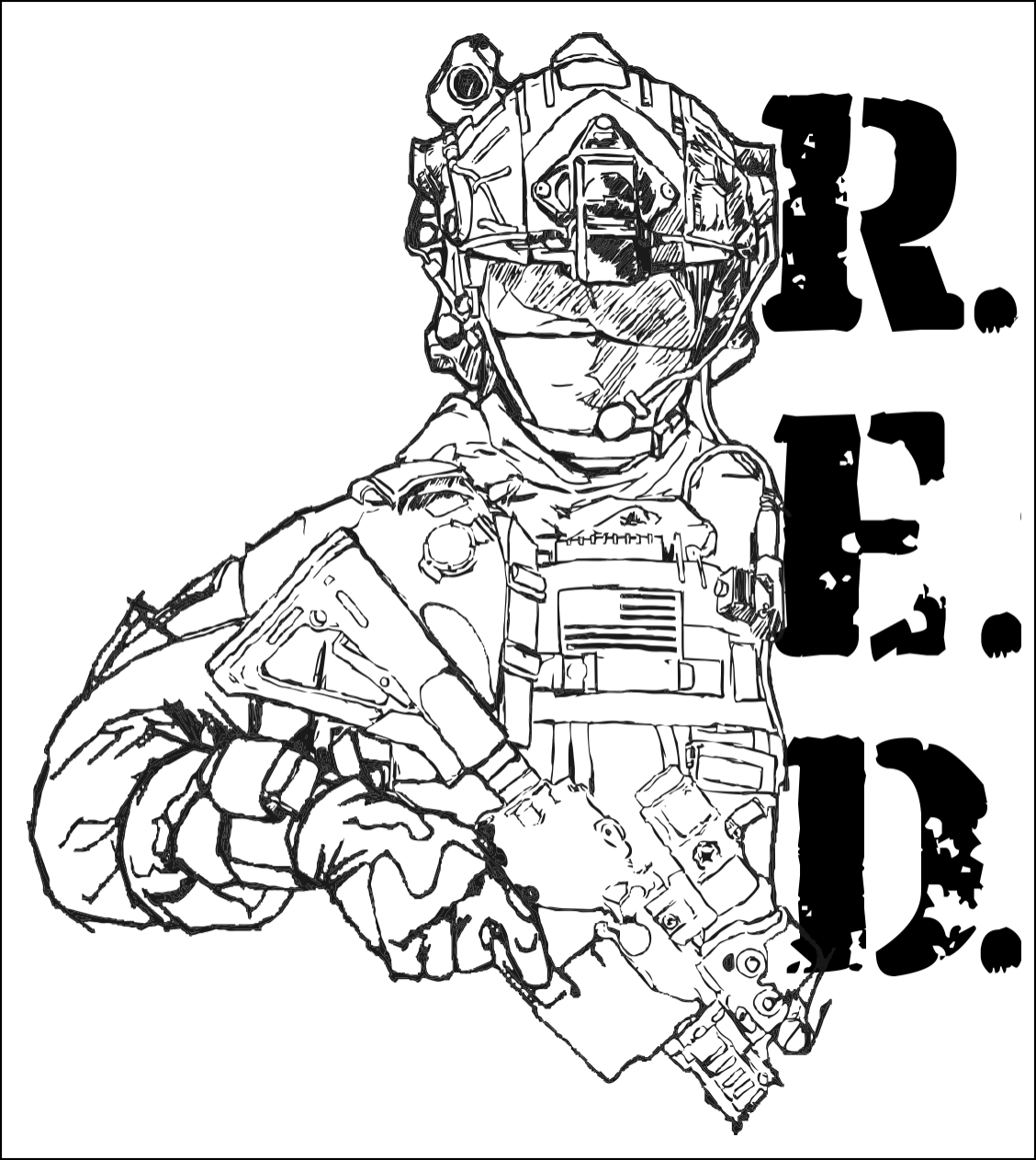 RED Decal